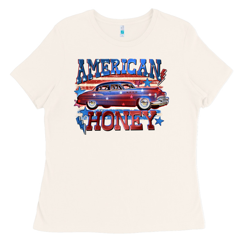 American Honey 4th Of July Ladies Tee by CowGirlArtShop | Teevron