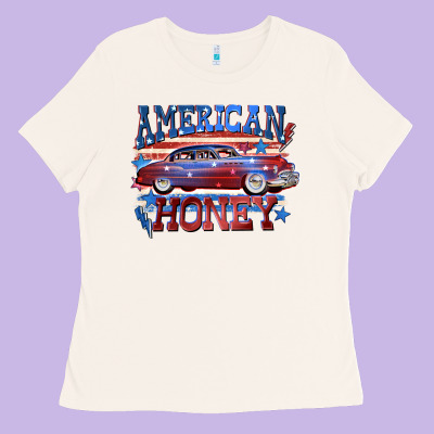 American Honey 4th Of July Ladies Tee Designed By Cowgirlartshop