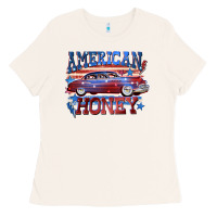 Bone American honey 4th of july Ladies Tee - CowGirlArtShop