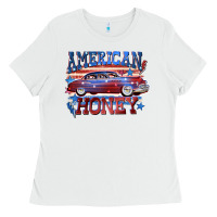 White American honey 4th of july Ladies Tee - CowGirlArtShop