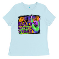 Baby Blue bad witch vibes Ladies Tee - JahusDesignShop