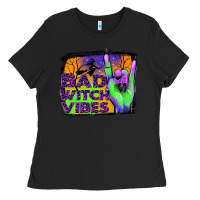 Black bad witch vibes Ladies Tee - JahusDesignShop
