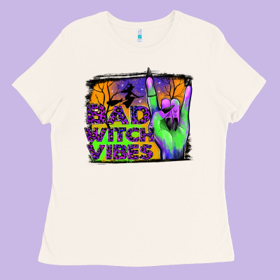 Bad Witch Vibes Ladies Tee Designed By Jahusdesignshop