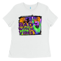 White bad witch vibes Ladies Tee - JahusDesignShop