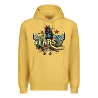Antique Gold Oh my stars America wings 4th of july Premium Hoodie - HowdyJamesFarm