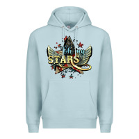 Blue Mist Oh my stars America wings 4th of july Premium Hoodie - HowdyJamesFarm