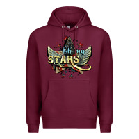Burgundy Oh my stars America wings 4th of july Premium Hoodie - HowdyJamesFarm