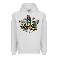 Dove Grey Oh my stars America wings 4th of july Premium Hoodie - HowdyJamesFarm