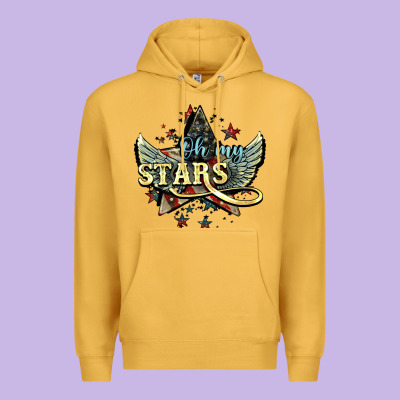 Oh My Stars America Wings 4th Of July Premium Hoodie Designed By Howdyjamesfarm