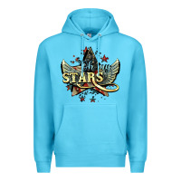 Ocean Blue Oh my stars America wings 4th of july Premium Hoodie - HowdyJamesFarm