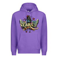 Purple Oh my stars America wings 4th of july Premium Hoodie - HowdyJamesFarm
