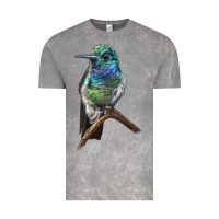 Cloud Rock Ruby Throcuted Hummingbird Vintage Tee - LillyAllenDesigns