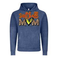 Vintage Denim softball mom Vintage Hoodie - NancyCooperArtShop