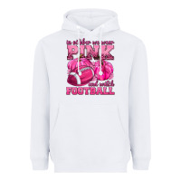 White In October We Wear Pink Watch Football Heavyweight Hoodie - texasbilliewilder
