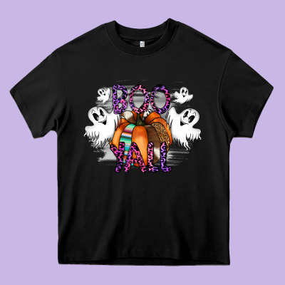 Boo Yall Heavy Core Tee Designed By Cowhidedigitalart