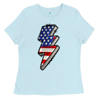 American Lightning Bold 4th Of July Ladies Tee | Teevron
