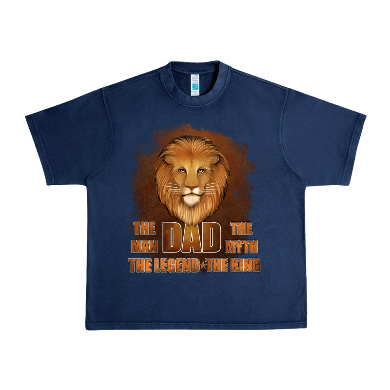 Dad The Man Leather Background Urban Heavy Tee by Jasminsmagicworld | Teevron