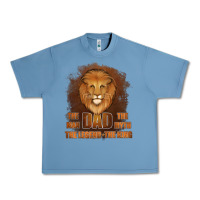 Pebble Blue Dad The Man Leather Background Urban Heavy Tee - Jasminsmagicworld