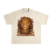 Sandshell Dad The Man Leather Background Urban Heavy Tee - Jasminsmagicworld