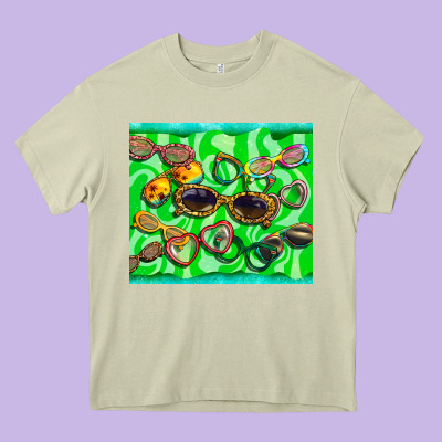 Sunglasses Heavy Core Tee Designed By Barkaloodesign