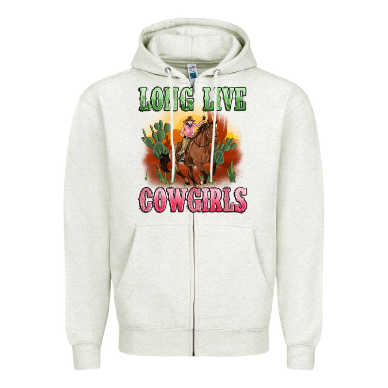 Long Live Cowgirls Artiststas Zipper Hoodie by Artiststas | Teevron