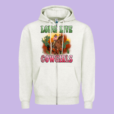Long Live Cowgirls Artiststas Zipper Hoodie Designed By Artiststas