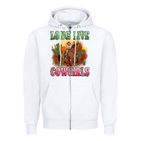 White long live cowgirls artiststas Zipper Hoodie - Artiststas