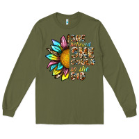 Army Green she believed she could so she did Long Sleeve Tee - NancyCooperArtShop