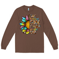 Chestnut she believed she could so she did Long Sleeve Tee - NancyCooperArtShop