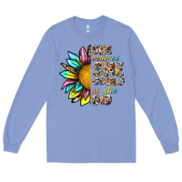 Colony Blue she believed she could so she did Long Sleeve Tee - NancyCooperArtShop