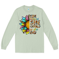 Matcha she believed she could so she did Long Sleeve Tee - NancyCooperArtShop