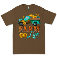 Cacao farm truck  farm life with sunflower Premium Tee - HRA Design Shop