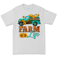 Dove Grey farm truck  farm life with sunflower Premium Tee - HRA Design Shop