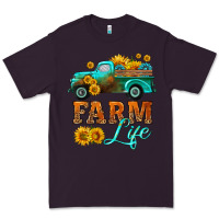 Plum farm truck  farm life with sunflower Premium Tee - HRA Design Shop