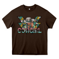 Chocolate Brown cowgirl2 2 Heavy Core Tee - SublimationCraftShop