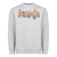 Heather Grey retro mama Heavyweight Sweatshirt - MaliasSmallBusiness