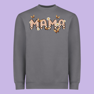 Retro Mama Heavyweight Sweatshirt Designed By Maliassmallbusiness