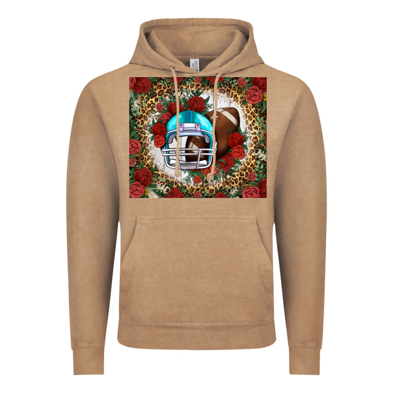 American Football Helmet And Leopard Vintage Hoodie by NancyCooperArtShop | Teevron