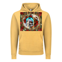 Vintage Mustard american football helmet and leopard Vintage Hoodie - NancyCooperArtShop