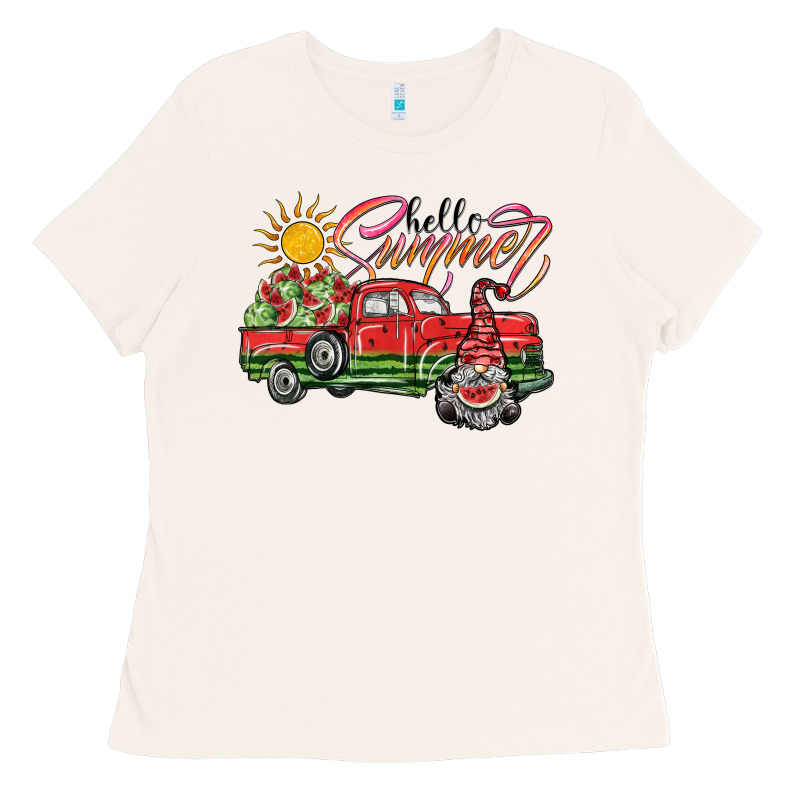 Hello Summer Ladies Tee by SublimationCraftShop | Teevron