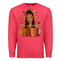 Cardinal Just a girl who loves Fall afro woman Premium Sweatshirt - NancyCooperArtShop