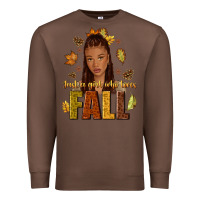 Chestnut Just a girl who loves Fall afro woman Premium Sweatshirt - NancyCooperArtShop