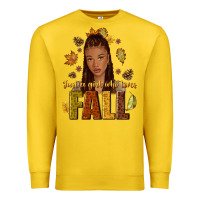 Lemon Just a girl who loves Fall afro woman Premium Sweatshirt - NancyCooperArtShop