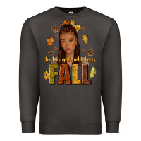 Smoke Just a girl who loves Fall afro woman Premium Sweatshirt - NancyCooperArtShop