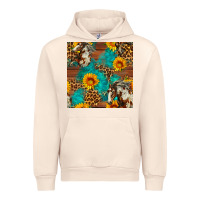 Sandshell western horse and sunflower seamless pattern Urban Hoodie - FaDigitalArtStudio