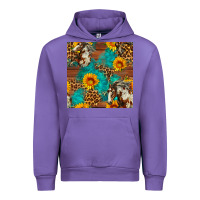 Tulip western horse and sunflower seamless pattern Urban Hoodie - FaDigitalArtStudio