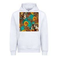 White western horse and sunflower seamless pattern Urban Hoodie - FaDigitalArtStudio