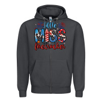 Smoke little miss firecracker 4th of july Zipper Hoodie - Artiststas