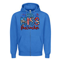 True Royal little miss firecracker 4th of july Zipper Hoodie - Artiststas