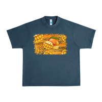 Midnight Navy Mango Background Urban Heavy Tee - Jasminsmagicworld